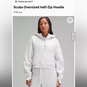 Lulu scuba 1/4 zip oversized
